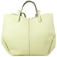 Strukturierte Shopper-Tasche aus genarbtem Leder