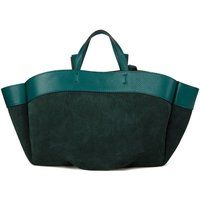 Tote-Bag aus Wildleder und Leder