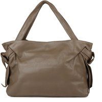 Weiche Leder-Tote mit Knotendetails
