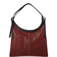 Minimalistische Leder-Hobo-Tasche