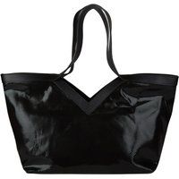 Shopper aus geprägtem Leder