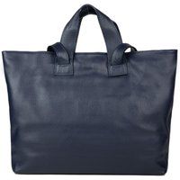 Großer Shopper aus genarbtem Leder