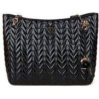 Gesteppte Shopper-Tasche mit Kettenriemen