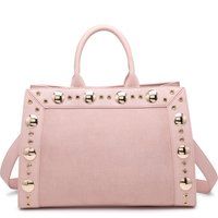 Shopper-Tasche mit Nietenbesatz