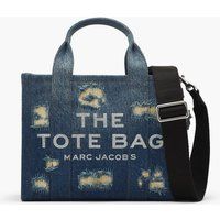 Denim-Tote mit Rip-and-Repair-Details