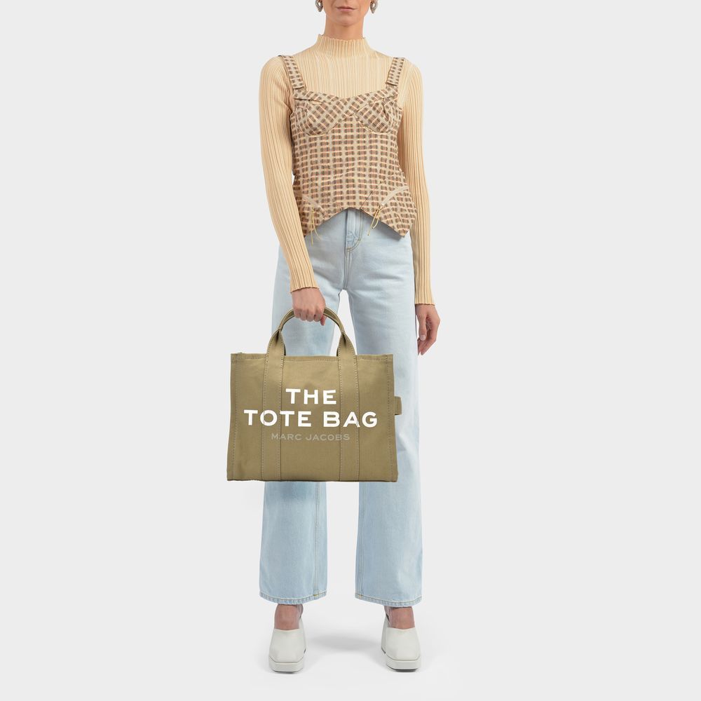 Mittelgroße Shopper-Tasche aus Canvas
