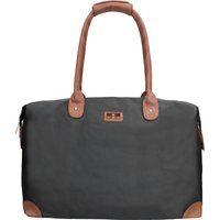 Vielseitiger Nylon-Shopper mit Lederdetails
