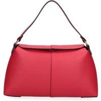 Elegante Schultertasche aus genarbtem Leder