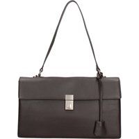 Strukturierte Schultertasche aus Leder
