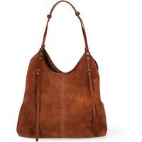 Große Hobo-Schultertasche aus Wildleder