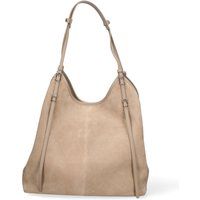 Lässige Hobo-Schultertasche aus Wildleder