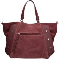 Wildleder-Shopper mit genieteten Einsätzen