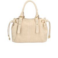 Wildleder-Handtasche mit Schnallendetails