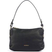 Mini-Schultertasche aus genarbtem Leder