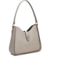 Minimalistische Schultertasche aus genarbtem Kunstleder