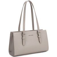 Elegante Strukturierte Schultertasche mit Saffiano-Optik