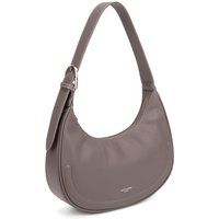 Minimalistische geschwungene Kunstleder-Hobo-Tasche