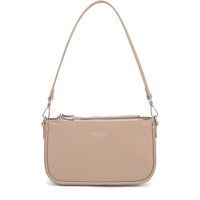 Minimalistische Schultertasche mit Saffiano-Struktur