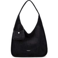 Große Hobo-Tasche aus veganem Wildleder