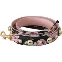 Leder-Schultergurt mit Blumenmuster und Nieten