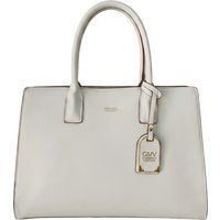 Strukturierte Trapez-Tasche aus Kunstleder