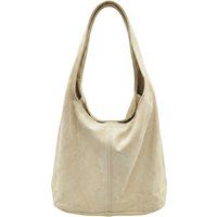 Minimalistische Wildleder-Hobo-Tasche