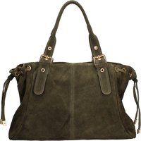 Shopper aus Wildleder mit Schnallendetail