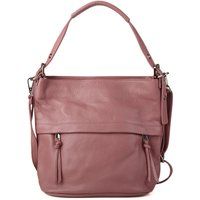 Hobo-Tasche aus genarbtem Leder