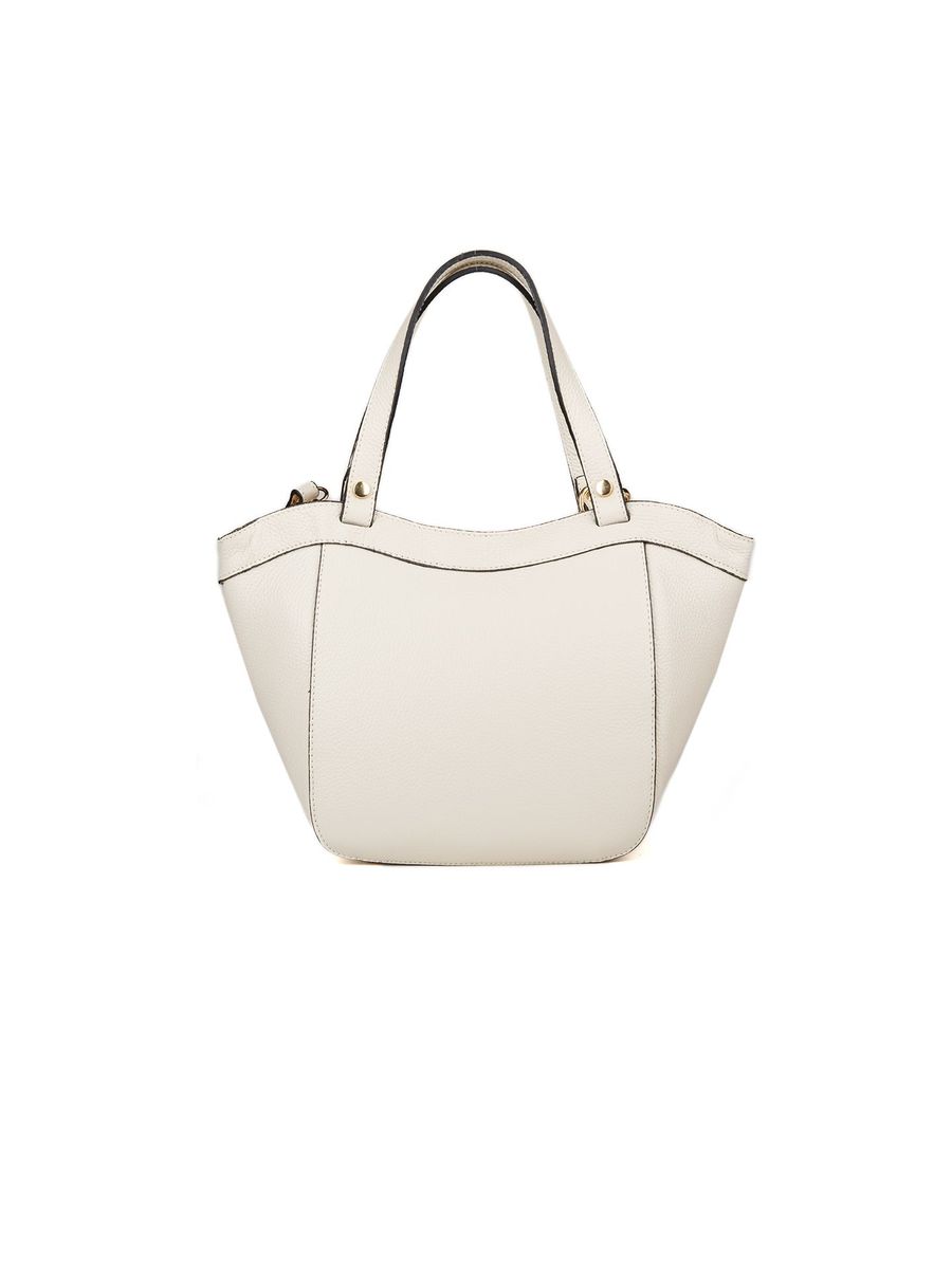 Elegante Schultertasche aus genarbtem Leder