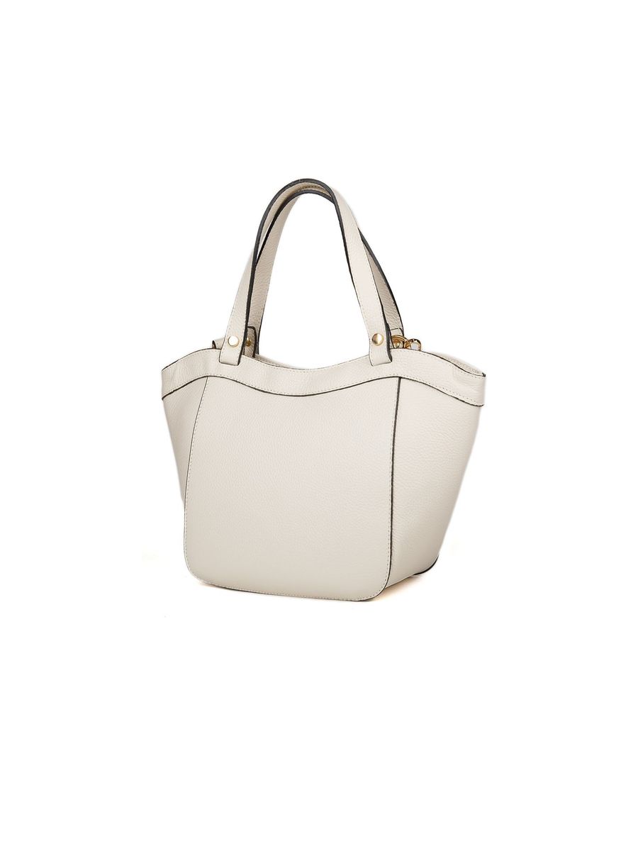 Elegante Schultertasche aus genarbtem Leder