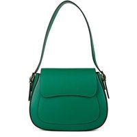 Elegante Sattel-Schultertasche aus Leder