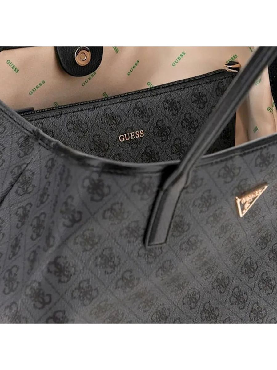 Monogramm-Shopper mit kleiner Tasche