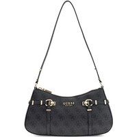 Geschwungene Schultertasche mit Monogramm-Logo