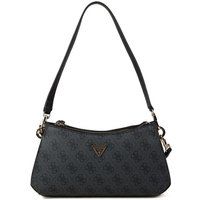 Baguette-Schultertasche mit Monogramm-Print