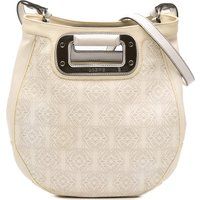 Leder-Hobo-Tasche mit Anagramm-Muster