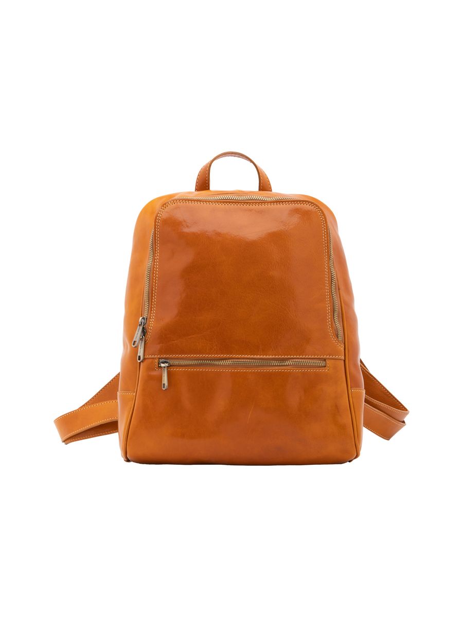 Polierter italienischer Lederrucksack