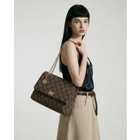 Flap-Tasche mit Rautenmuster