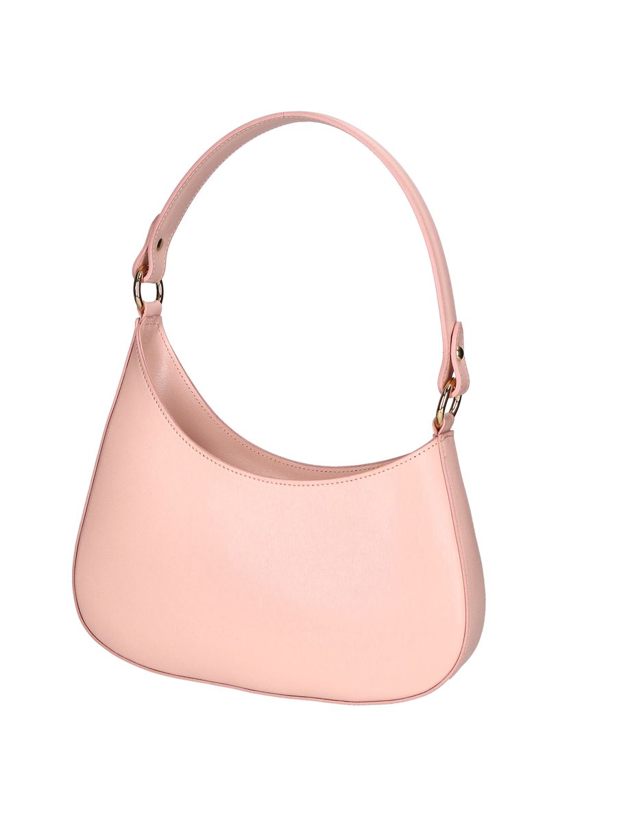 Elegante sichelförmige Schultertasche aus Leder
