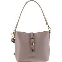 Kleine Beuteltasche aus genarbtem Leder
