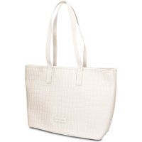 Shopper aus veganem Leder in Kroko-Optik