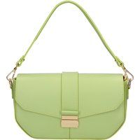 Elegante Leder-Schultertasche mit Klappe