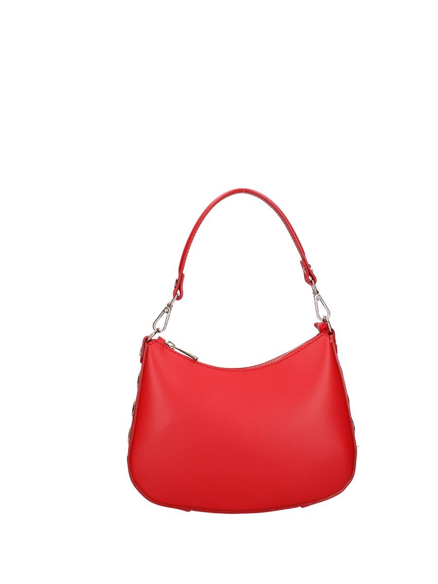 Elegante geschwungene Leder-Schultertasche