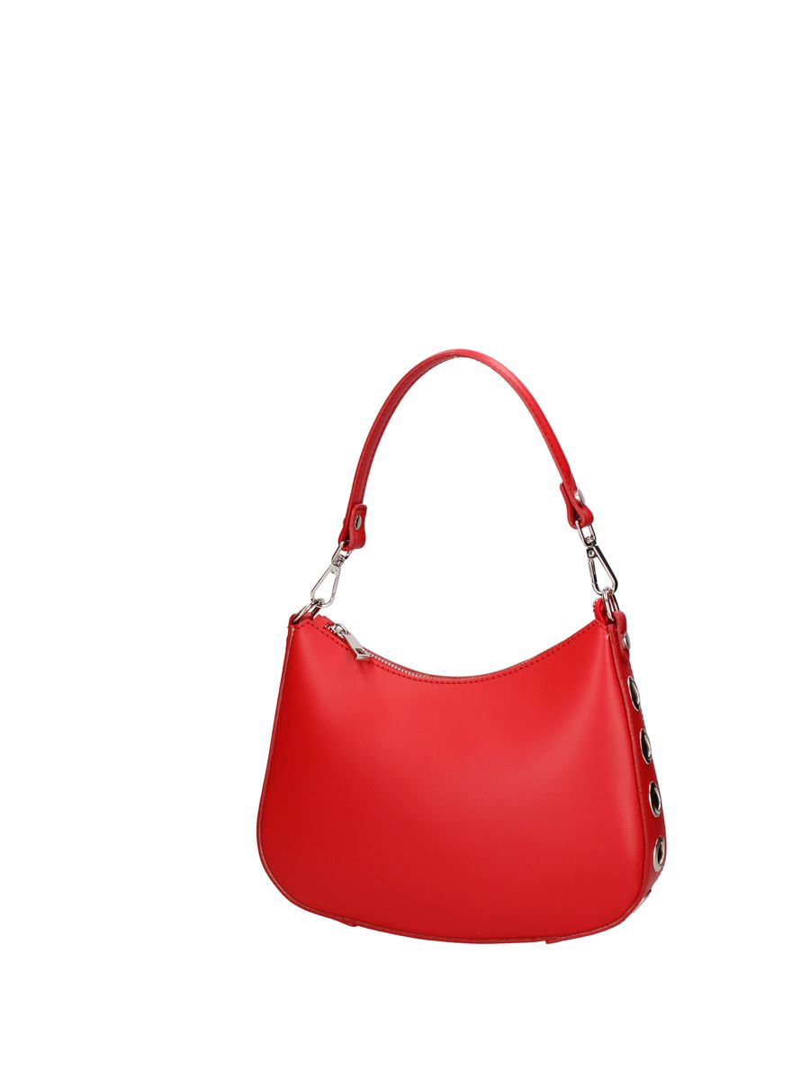 Elegante geschwungene Leder-Schultertasche