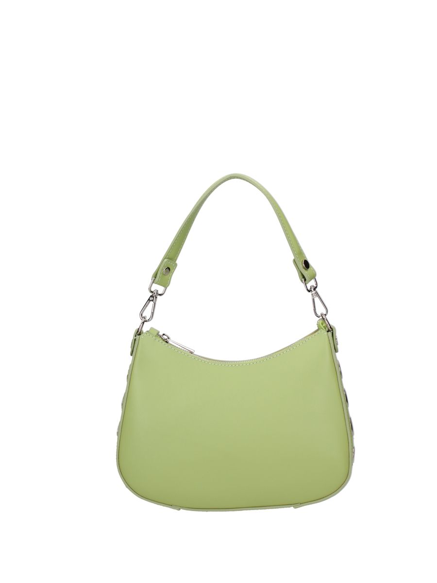 Geschwungene Schultertasche mit Ösendetails
