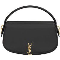 Elegante Leder Schultertasche in Halbmondform
