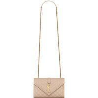 Elegante gesteppte Envelope-Tasche aus Leder