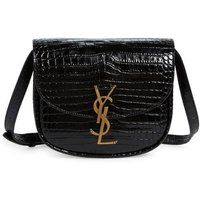 Kaia Schultertasche mit Krokoprägung
