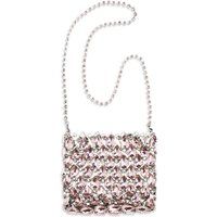 Kristall-Netz Mini-Schultertasche