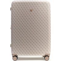 Eleganter Hartschalenkoffer mit Monogramm-Muster