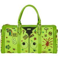 Verzierte Reisetasche mit Grafik-Print